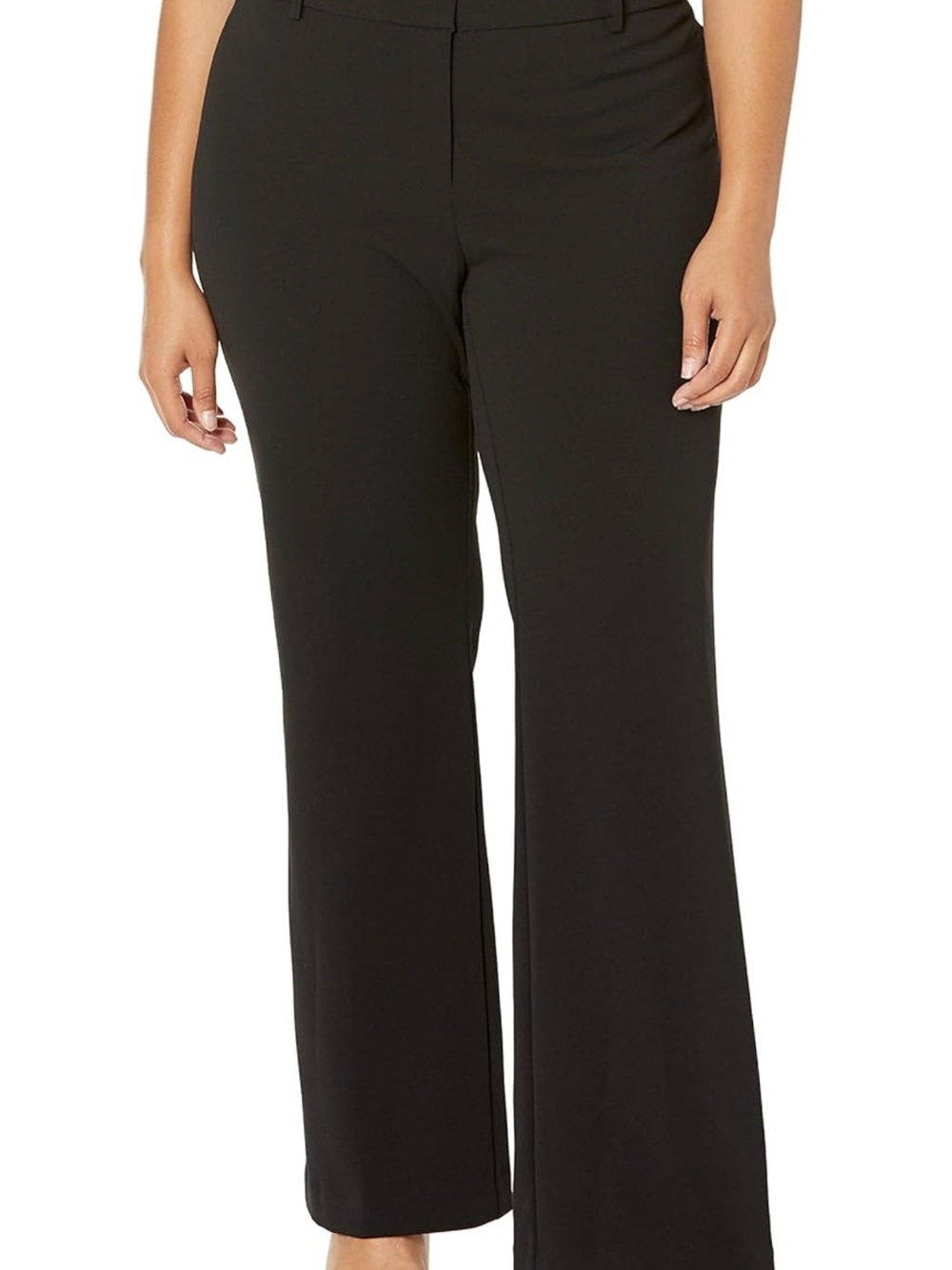 Rafaella Black Wide-Leg Dress Pants